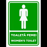 Semn pentru toaleta femei women's toilet